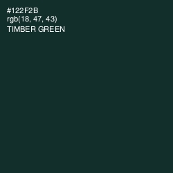 #122F2B - Timber Green Color Image