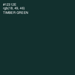 #12312E - Timber Green Color Image