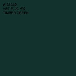 #12322D - Timber Green Color Image