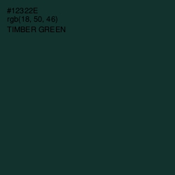 #12322E - Timber Green Color Image