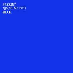 #1232E7 - Blue Color Image