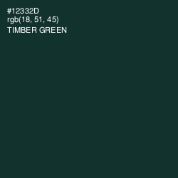 #12332D - Timber Green Color Image