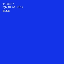 #1233E7 - Blue Color Image