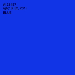 #1234E7 - Blue Color Image