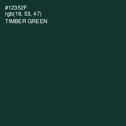 #12352F - Timber Green Color Image