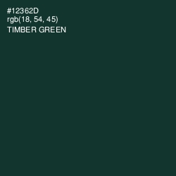 #12362D - Timber Green Color Image