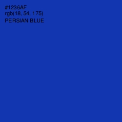 #1236AF - Persian Blue Color Image