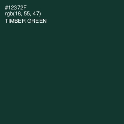 #12372F - Timber Green Color Image