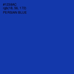 #1238AC - Persian Blue Color Image