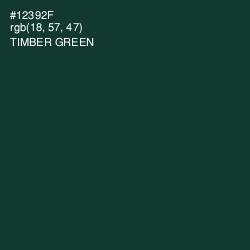 #12392F - Timber Green Color Image