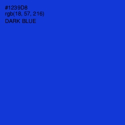 #1239D8 - Dark Blue Color Image