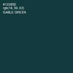 #123B3E - Gable Green Color Image