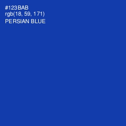 #123BAB - Persian Blue Color Image