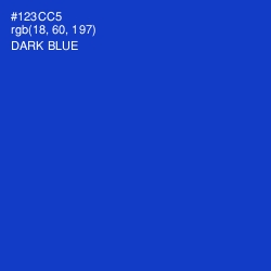 #123CC5 - Dark Blue Color Image