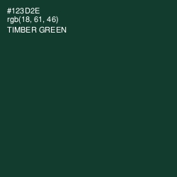 #123D2E - Timber Green Color Image