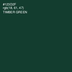 #123D2F - Timber Green Color Image