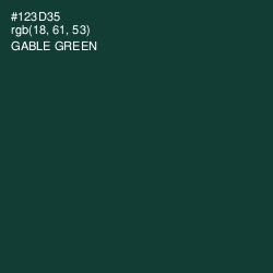 #123D35 - Gable Green Color Image