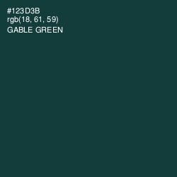 #123D3B - Gable Green Color Image