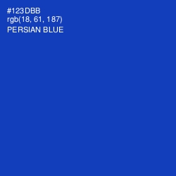 #123DBB - Persian Blue Color Image