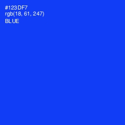 #123DF7 - Blue Color Image