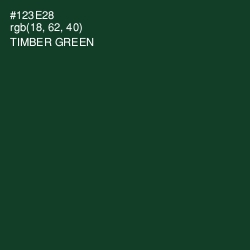 #123E28 - Timber Green Color Image
