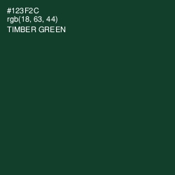 #123F2C - Timber Green Color Image