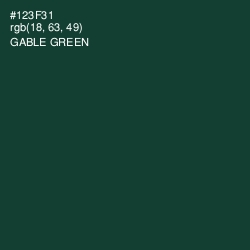 #123F31 - Gable Green Color Image