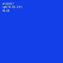 #123FE7 - Blue Color Image