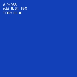 #1240B8 - Tory Blue Color Image