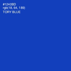 #1240BD - Tory Blue Color Image