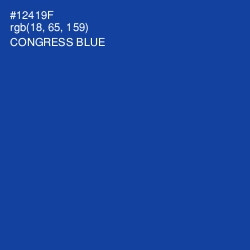 #12419F - Congress Blue Color Image