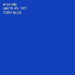 #1241BB - Tory Blue Color Image