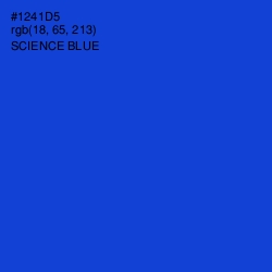 #1241D5 - Science Blue Color Image