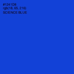 #1241D8 - Science Blue Color Image