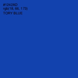 #1242AD - Tory Blue Color Image