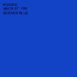 #1243C6 - Science Blue Color Image