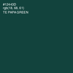 #12443D - Te Papa Green Color Image