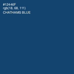 #12446F - Chathams Blue Color Image