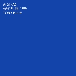 #1244A9 - Tory Blue Color Image