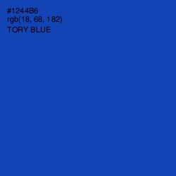 #1244B6 - Tory Blue Color Image