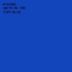 #1245BC - Tory Blue Color Image