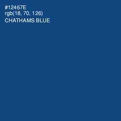 #12467E - Chathams Blue Color Image