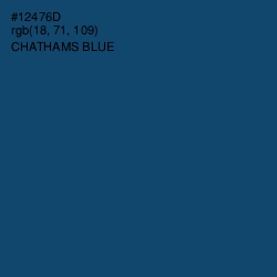 #12476D - Chathams Blue Color Image