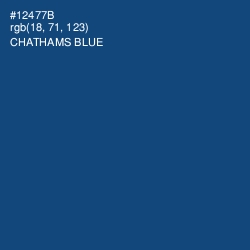 #12477B - Chathams Blue Color Image