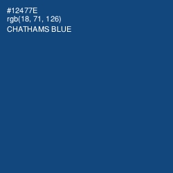#12477E - Chathams Blue Color Image