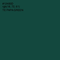 #12483D - Te Papa Green Color Image