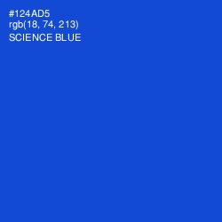 #124AD5 - Science Blue Color Image