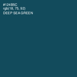 #124B5C - Deep Sea Green Color Image