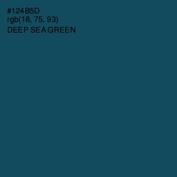 #124B5D - Deep Sea Green Color Image