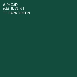 #124C3D - Te Papa Green Color Image